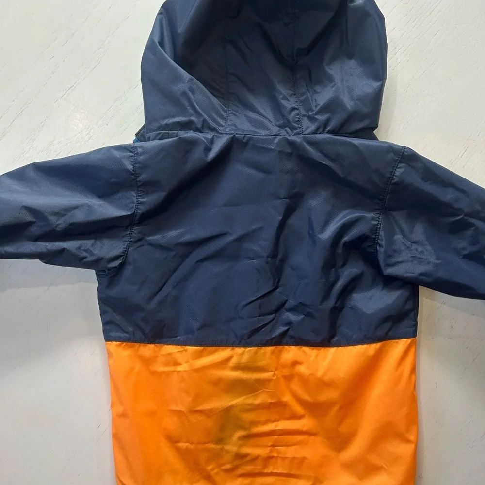 The North Face Dark Blue and Bright Orange Hooded Jacket - Picture 4 of 6